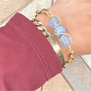 Alquimia Gold and Blue Bracelet